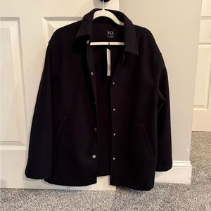 Zara Midnight Black Snap Jacket